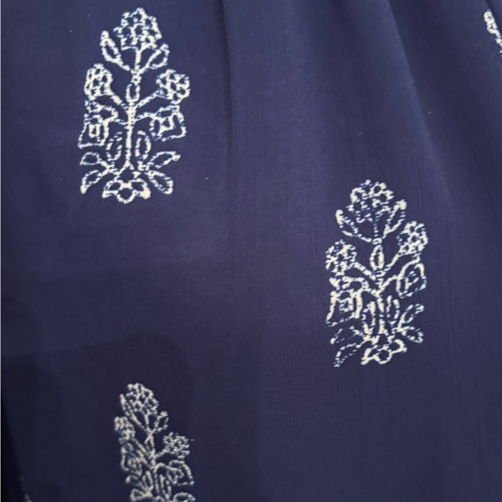 Lucky Brand Floral Indigo Blouse - Picture 6 of 8